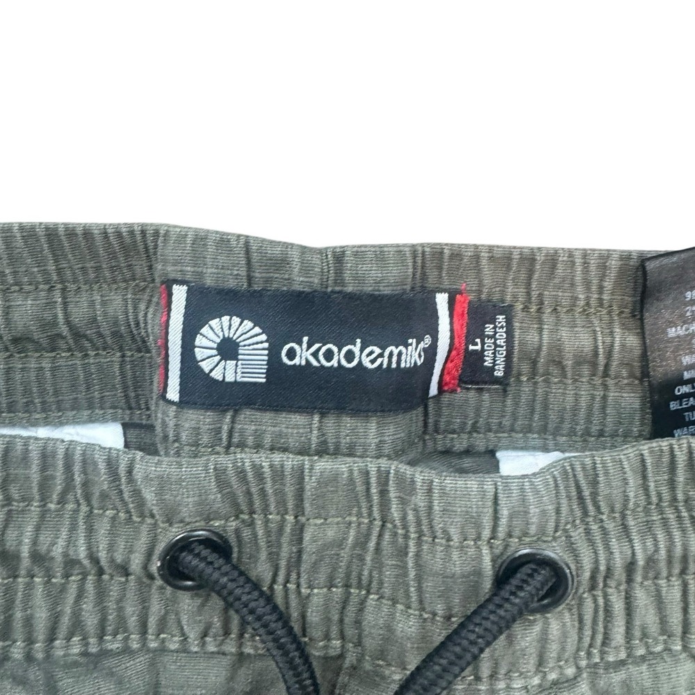 Y2KAkademiks Cargo Jogger Pants Ripstop Olive Green‎ Men L Army Inspired Hip Hop